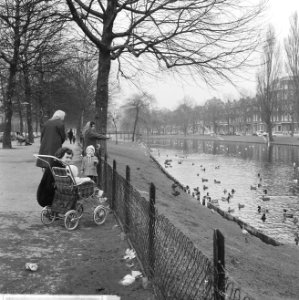 Lenteweer wandeldrukte op Heemraadsingel te Rotterdam, Bestanddeelnr 916-0993