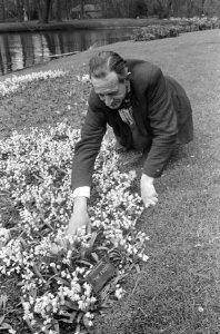 Lente is in zicht, werkzaamheden op de Keukenhof, Bestanddeelnr 918-9208