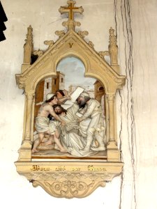 Les Paroches (Meuse) Église, chemin de croix, station 05