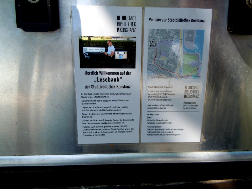Lesebank im Konstanzer Stadtgarten 03