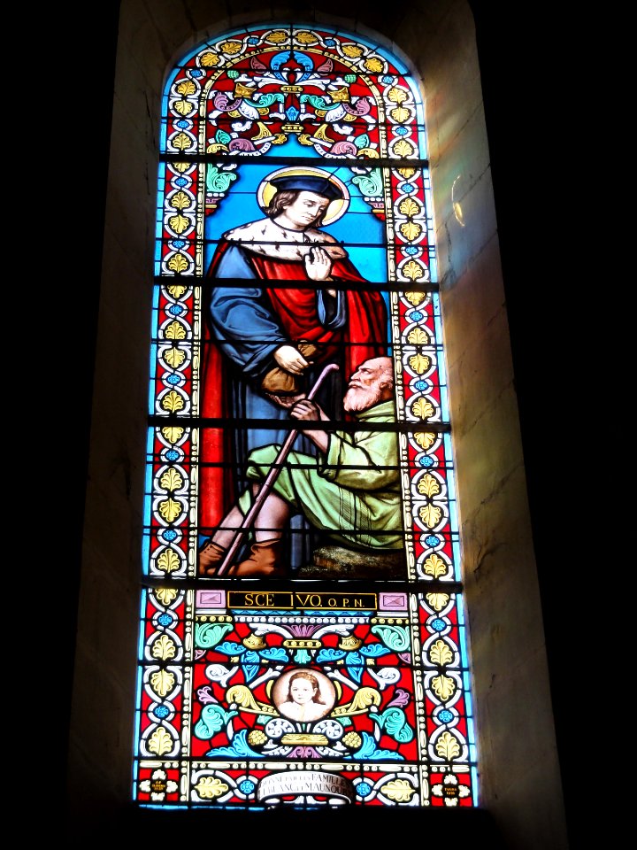 Les Ormes (Vienne) église, vitrail 05