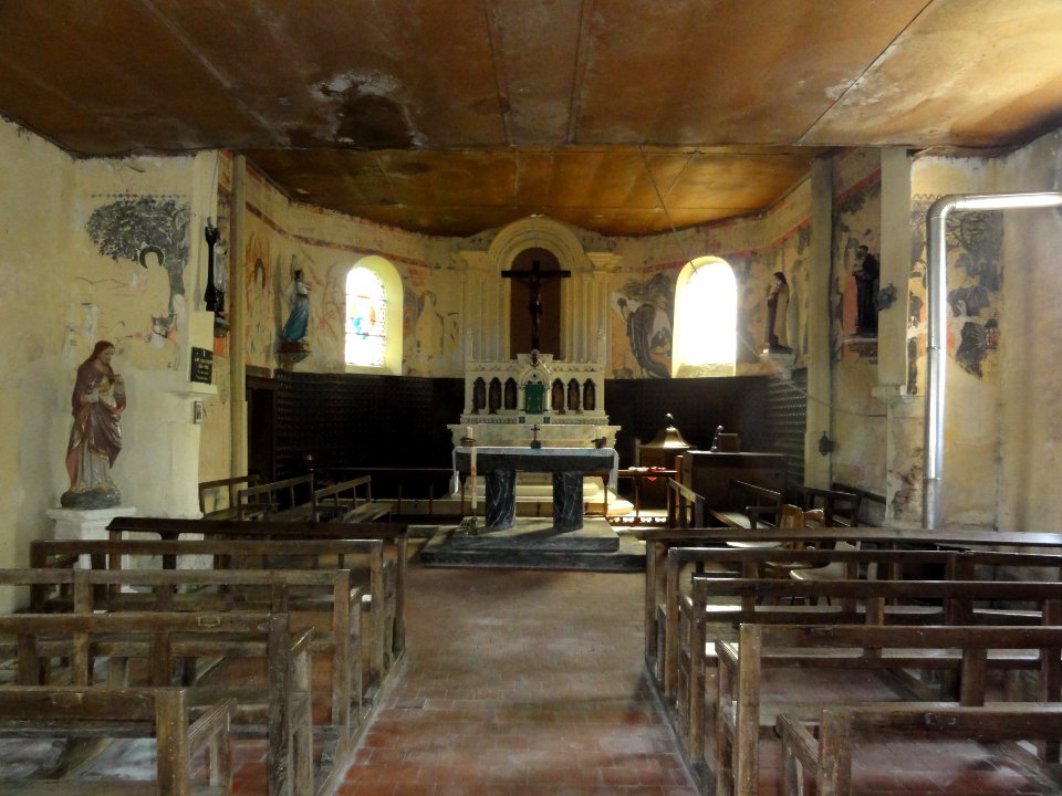 Les Autels (Aisne) église, intérieur, nef
