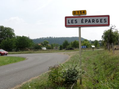 Les Éparges (Meuse) city limit sign
