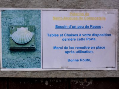 Les Églises-d'Argenteuil (Charente-Maritime) repos du pèlerin