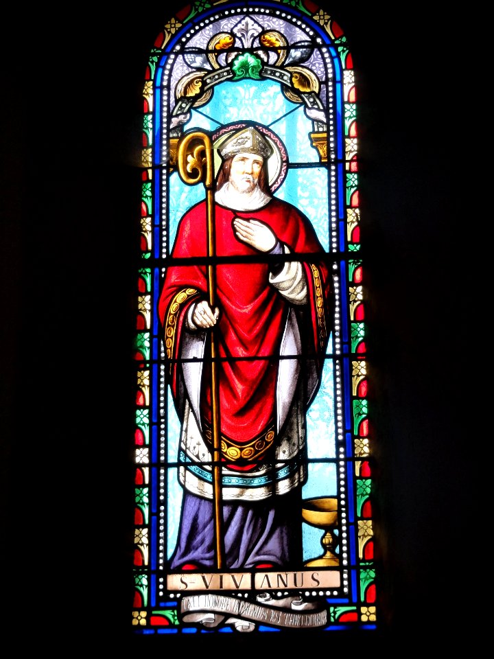Les églises d'Argenteuil (Charente-Maritime) église, vitrail 1
