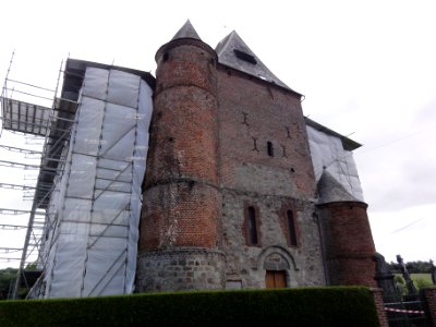 Lerzy (Aisne) église brulée 2014 (01)