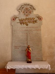 Les Paroches (Meuse) Église de l'Invention-de-Saint-Étienne monument aux morts paroisse photo