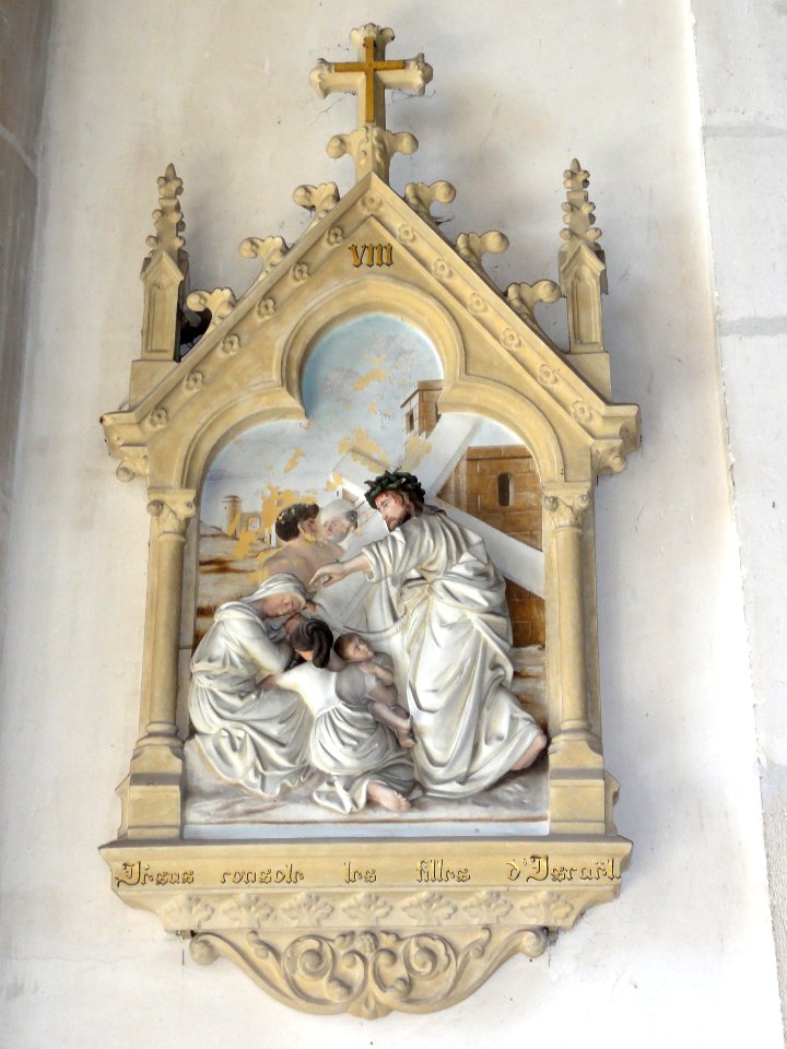 Les Paroches (Meuse) Église, chemin de croix, station 08