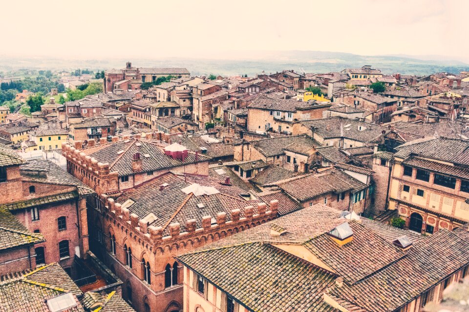 Rooftops sky village
