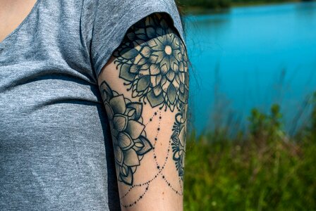 Tattoo mandala the hand