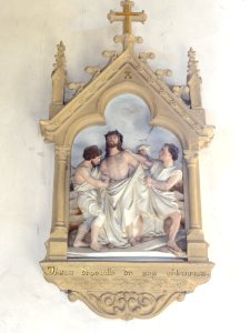 Les Paroches (Meuse) Église, chemin de croix, station 10