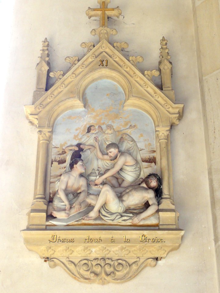 Les Paroches (Meuse) Église, chemin de croix, station 11