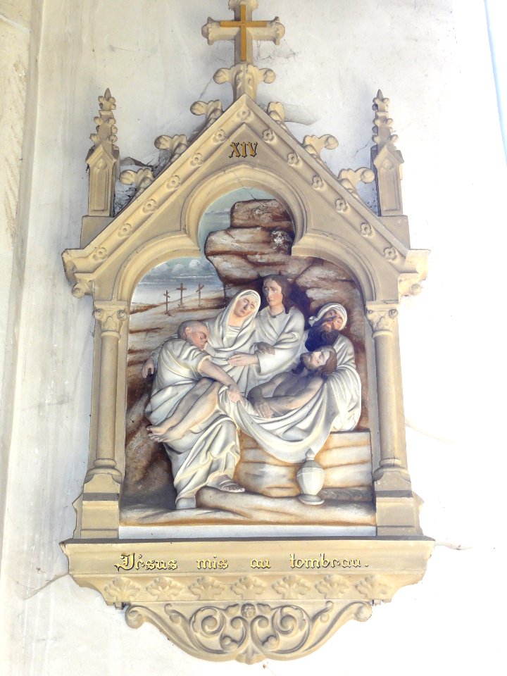 Les Paroches (Meuse) Église, chemin de croix, station 14