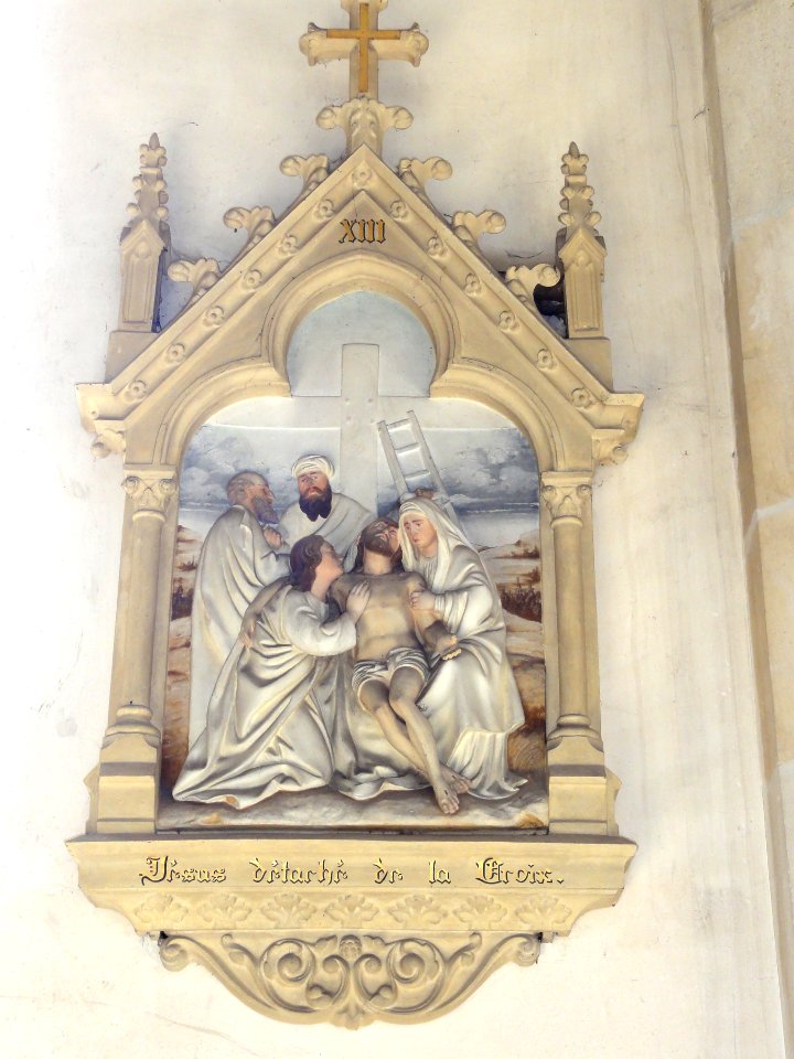 Les Paroches (Meuse) Église, chemin de croix, station 13