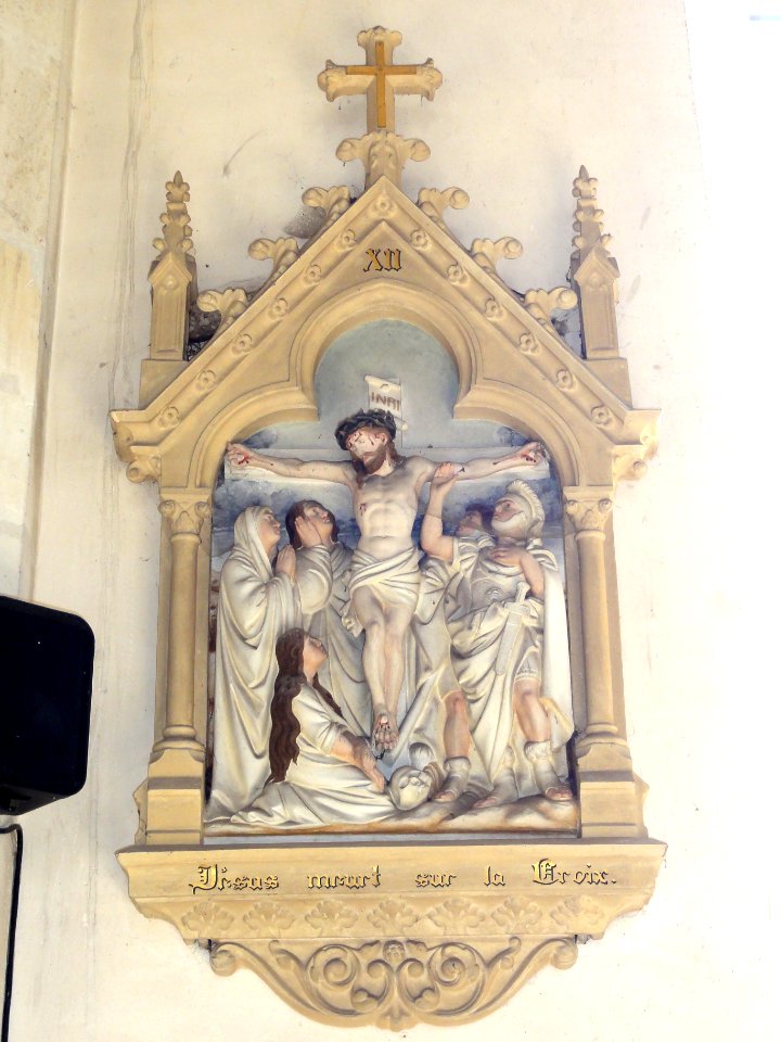 Les Paroches (Meuse) Église, chemin de croix, station 12