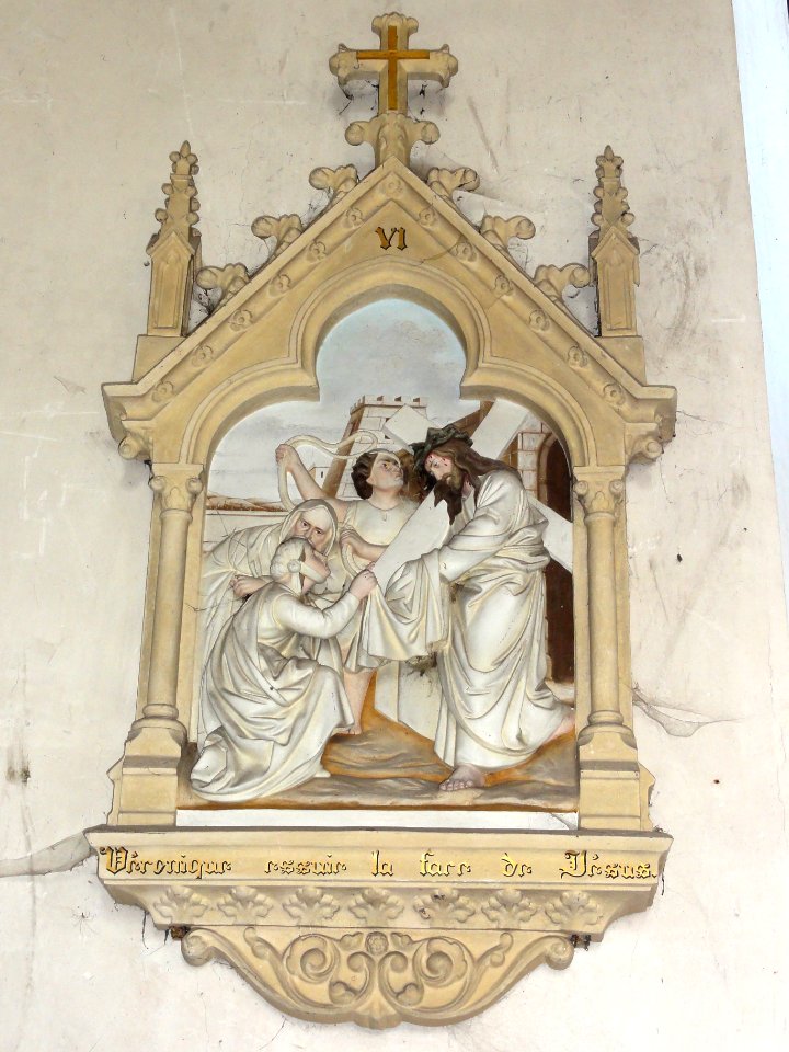 Les Paroches (Meuse) Église, chemin de croix, station 06
