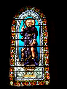 Lesperon (Landes) église, vitrail 01