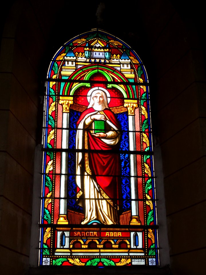Lesperon (Landes) église, vitrail 09