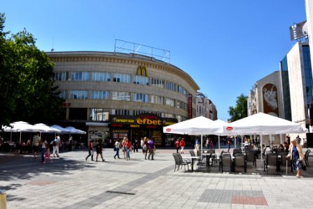 Left Former Movie Theater Balkan Right Hotel Bulgaria (158046439)