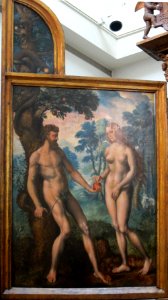 Left wing of the 'Tendilla Retablo' depicting Adam and Eve