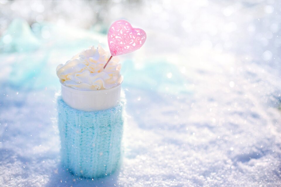 Cold frosty valentine photo