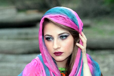 Oriental blue eyes coloring