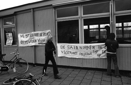 Leerlingen Christelijke Mavoschool te Monnickendam hebben school bezet i.v.m. sl, Bestanddeelnr 926-1715