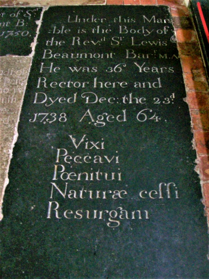 Ledger stone, Pyecombe