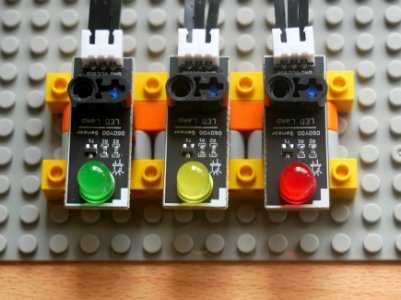 LEDs auf Klemmbausteinen