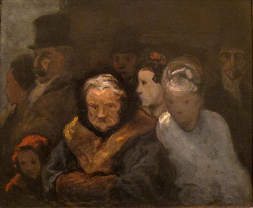 Leaving the Theater by Honoré Daumier, San Diego Museum of Art