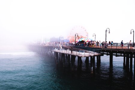 People pier water