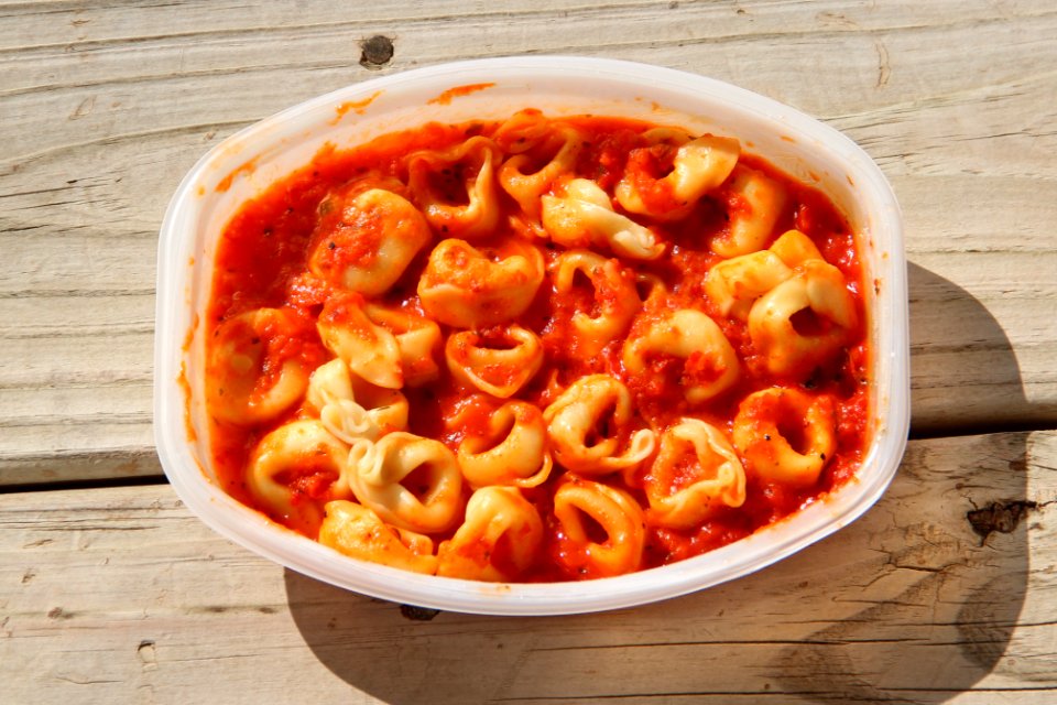 Lean Cuisine Tortellini microwaved, June 2018
