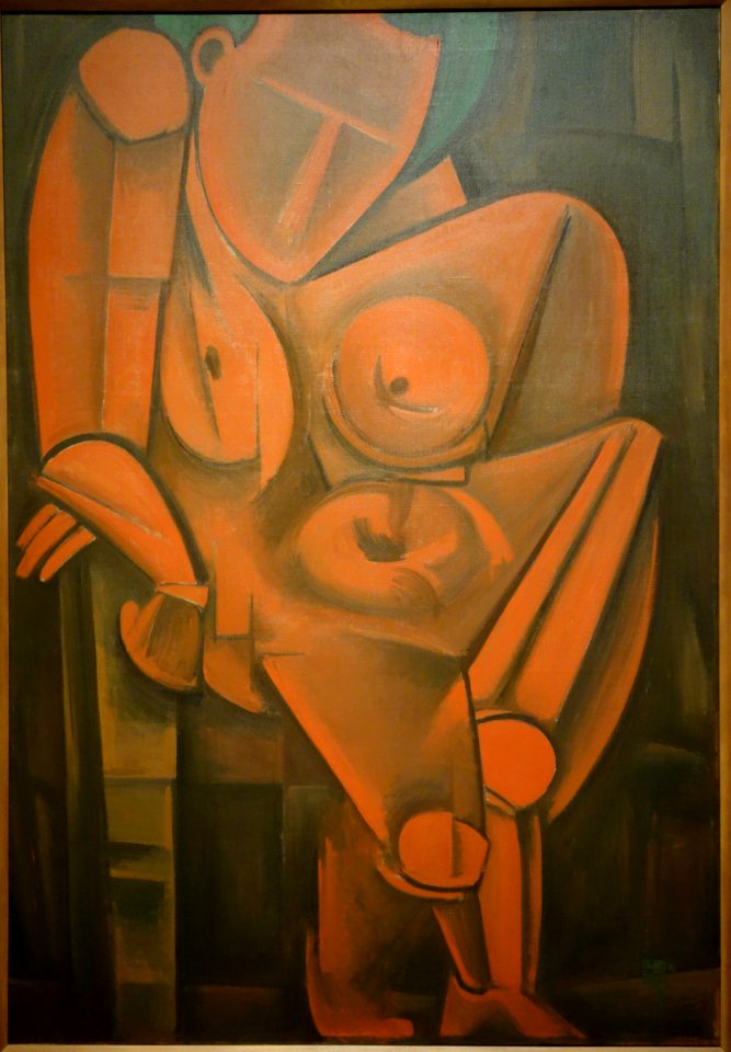 Leaning Woman by Tetsugoro Yoruzu, 1917, oil on canvas - National Museum of Modern Art, Tokyo - DSC06609