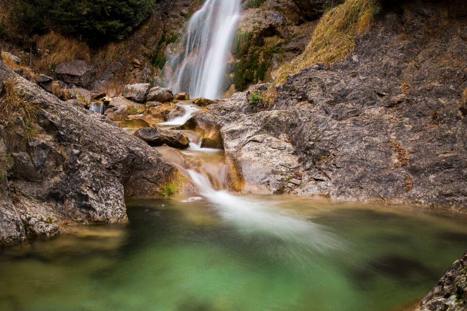 Time lapse water waterfall