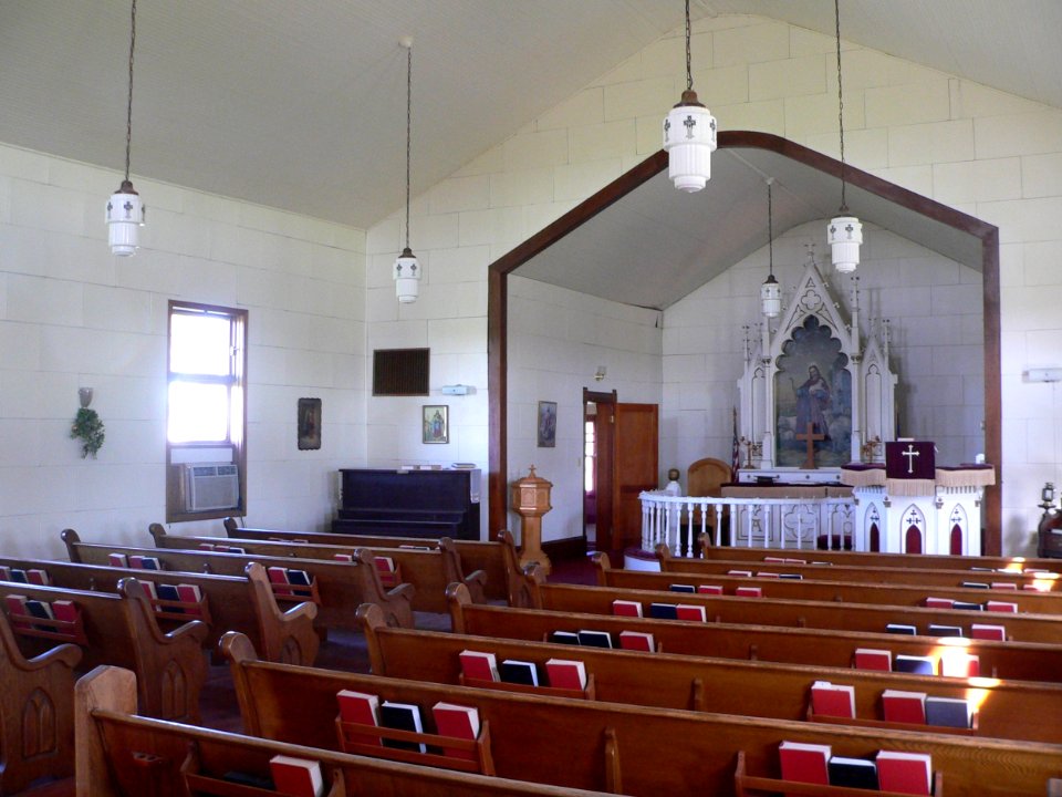 Lebanon Church (Grant Co, SD) interior 2