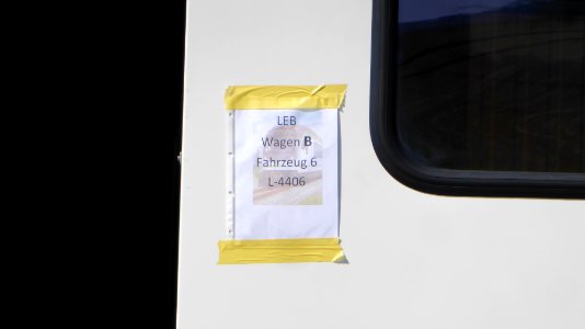 LEB Be 4-8 Bussnang (Prov Fahrzeuganschrift)
