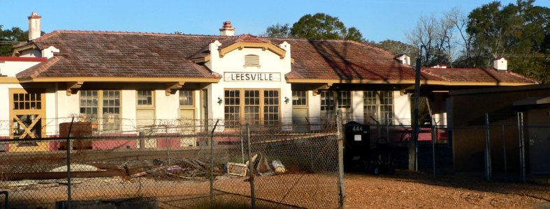 Leesville KC Southern depot from SE 1