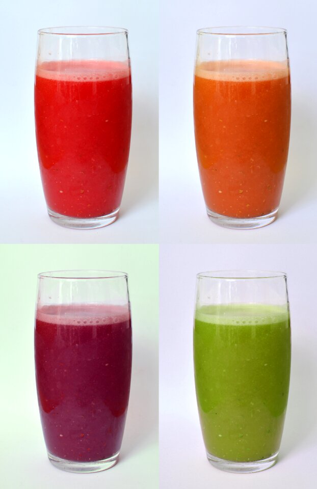 Glass glass of juice juice