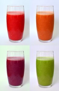 Glass glass of juice juice