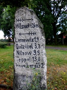 Legde Kilometerstein 1 3