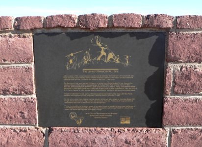 Lehner mammoth kill site plaque 1