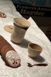 The cake ceramics coffee