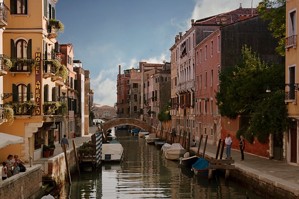 Buildings canal river
