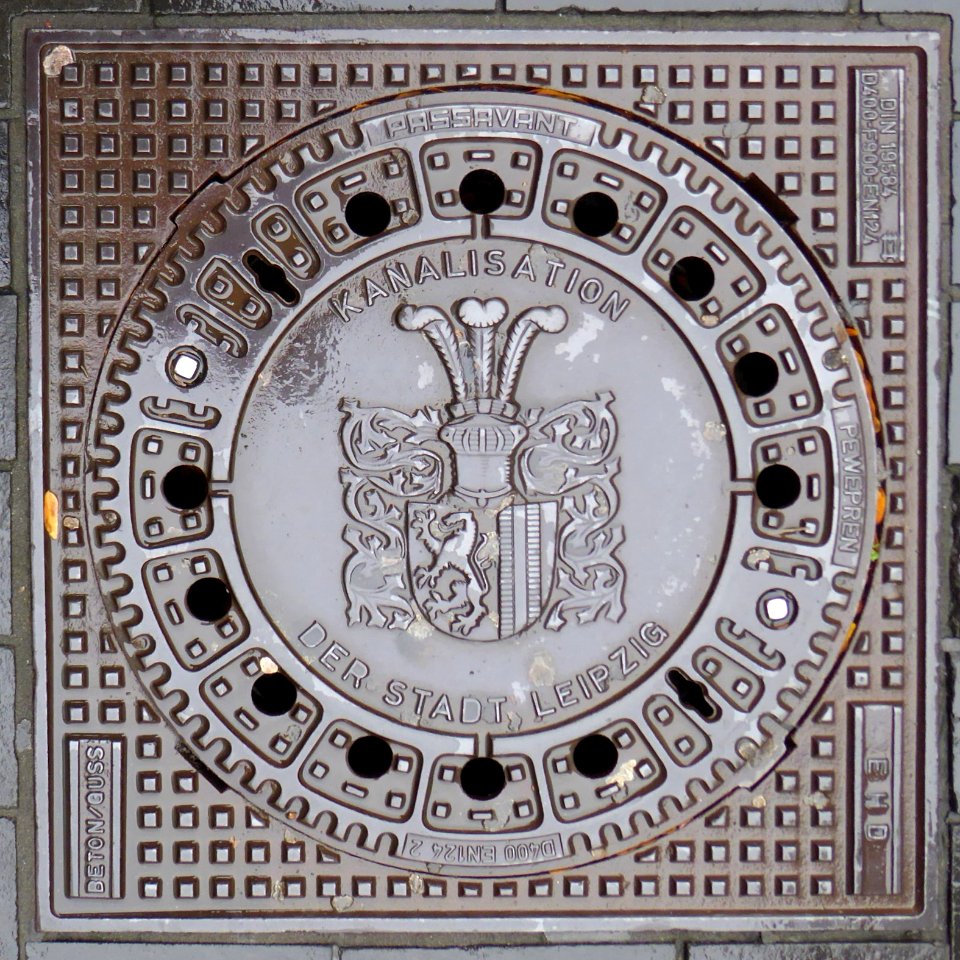 Leipzig, Mannlochdeckel, 4