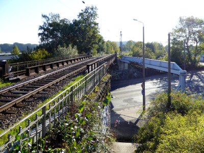 Leipzig, Bahnbrücke an der Dieskaustraße, 1