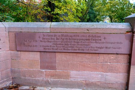 Leibgardistendenkmal World War II memorial - Darmstadt, Germany - DSC09931