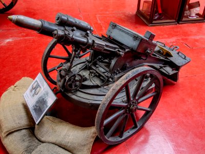 Leichte Minenwerfer Model 1916, gunfire museum Brasschaat pic2