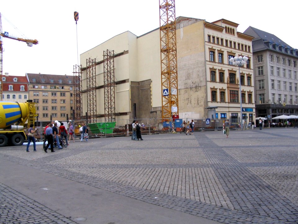 Leipzig Markt im Juli 2003b