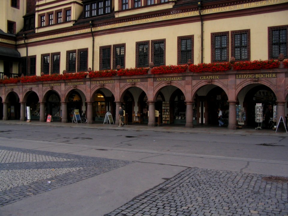 Leipzig Markt im Juli 2003f