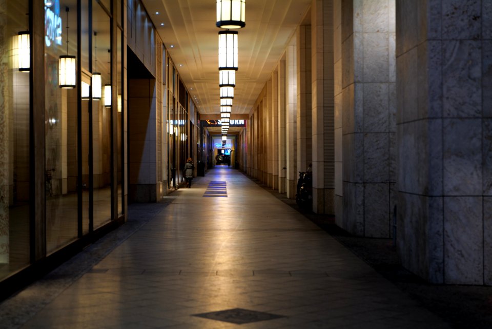 Leipziger Straße Berlin-Mitte at night 2021-01-17 01